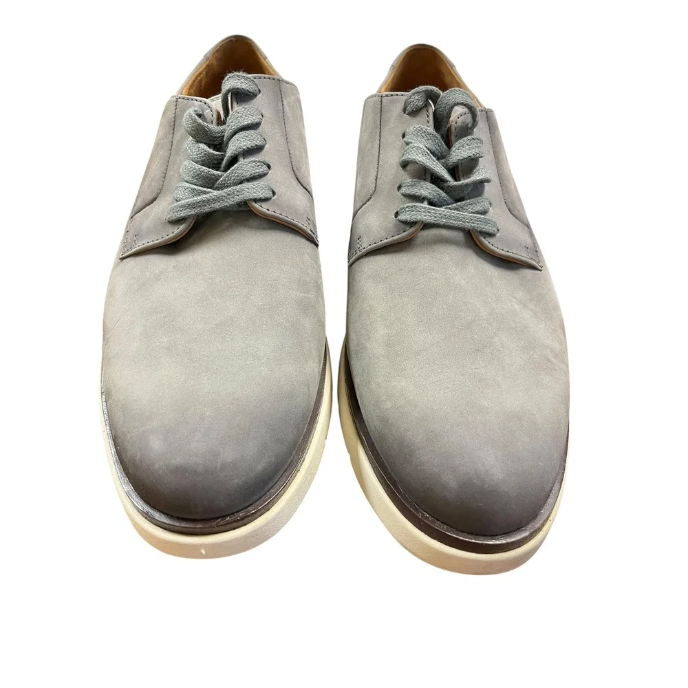 ALLEN EDMONDS Carson Hybrid Derby Men Leather Lace Up Dress Shoes Sneaker 9 Gray